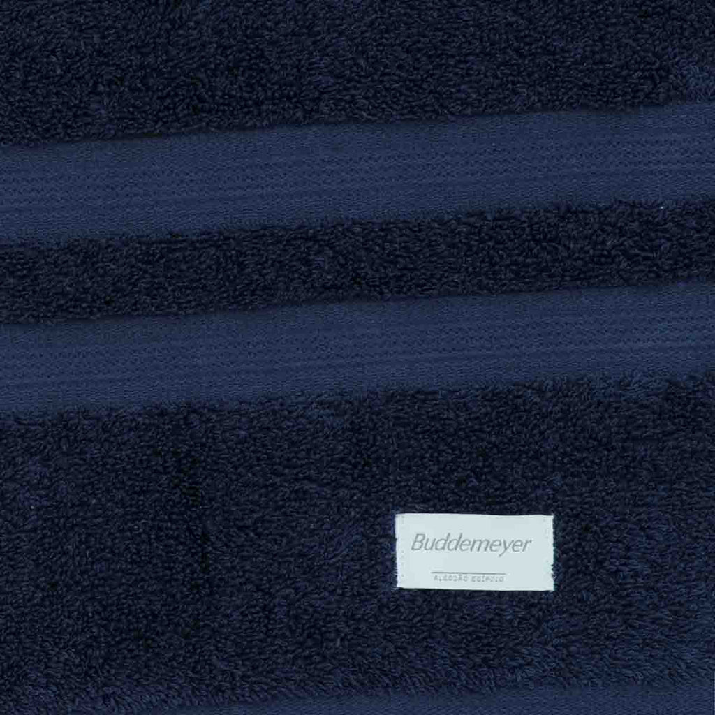 Jogo De Toalhas Banho Buddemeyer Algodão Egípcio 4 Peças Cor Azul-marinho